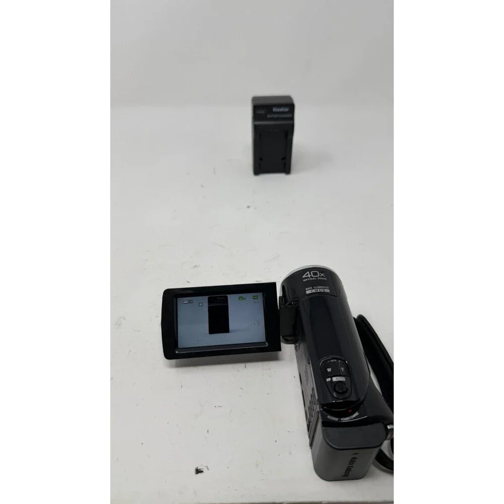 JVC Everio HD SD Camcorder GZ-HM40BU Battery + Charger - TESTED!